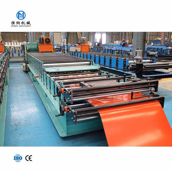 이전 기계 강철 바닥 데크 롤을 만드는 바닥 타일